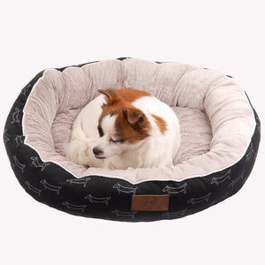 Round Plushy Dog Bed