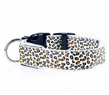 Load image into Gallery viewer, LED Nylon Leopard Pet Collar
