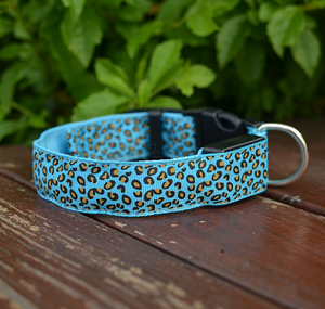 LED Nylon Leopard Pet Collar