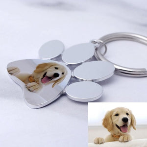 Custom Dog Photo Keychain