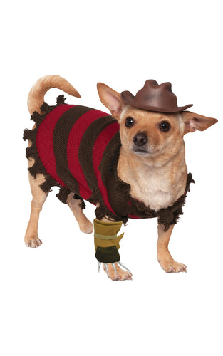 A Nightmare on Elm Street, Freddy Krueger Halloween Pet Dog Costume, Size X-Large