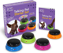 Load image into Gallery viewer, Hunger for Words Talking Pet Starter Set - 4 Piece Set Recordable Buttons for Dogs