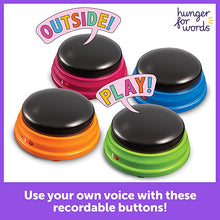 Load image into Gallery viewer, Hunger for Words Talking Pet Starter Set - 4 Piece Set Recordable Buttons for Dogs